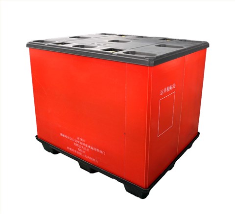 紅色天地蓋圍板箱 大型倉(cāng)儲(chǔ)專(zhuān)用