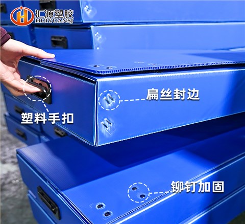 藍(lán)色長款中空板周轉(zhuǎn)箱